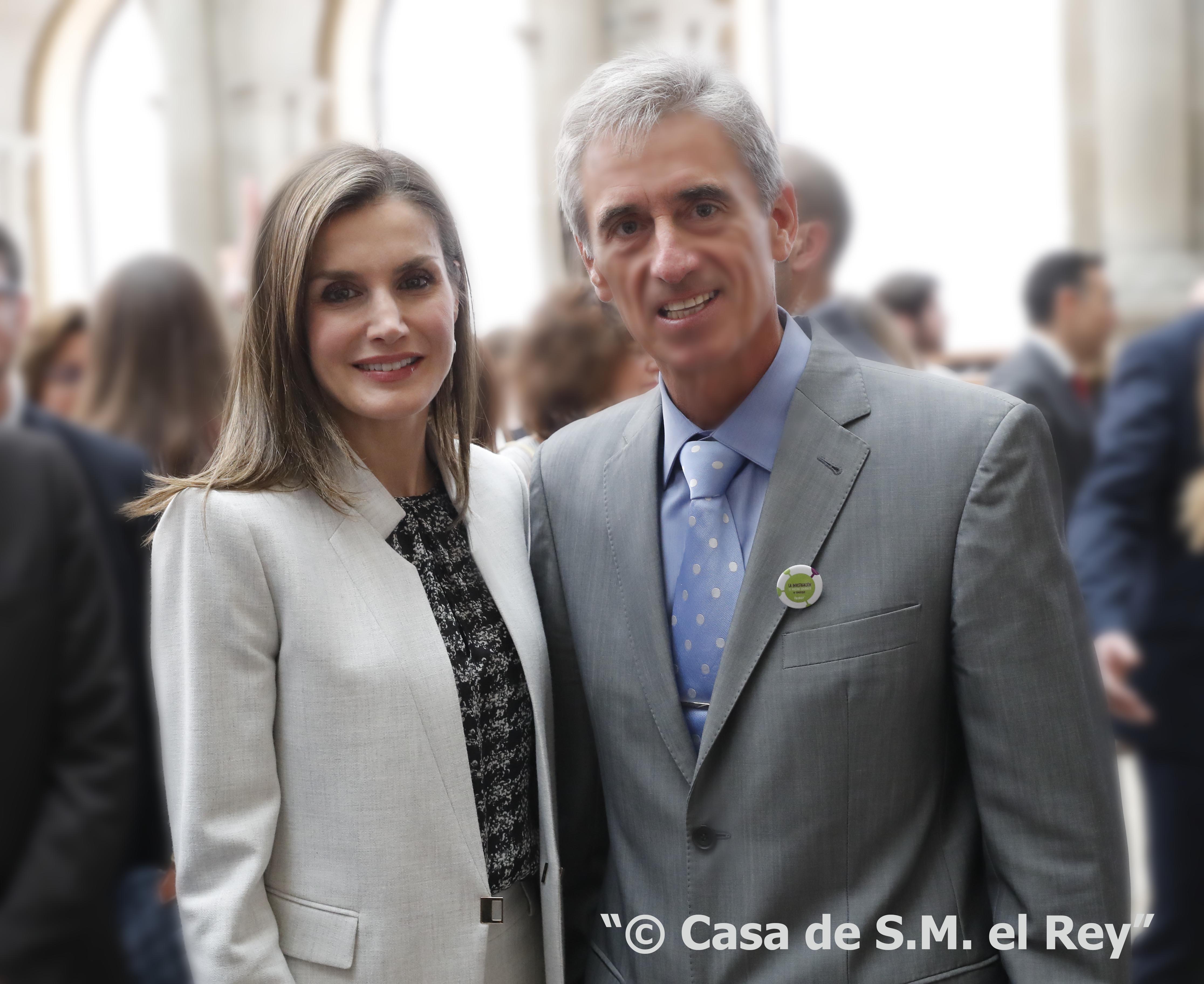 Dr Jesuús Fernández y Doña Leticia durante FEDER 2017
